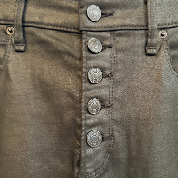 Abercrombie & Fitch High Rise Super Skinny Ankle Jeans Black 29 / 8R - Picture 3 of 9